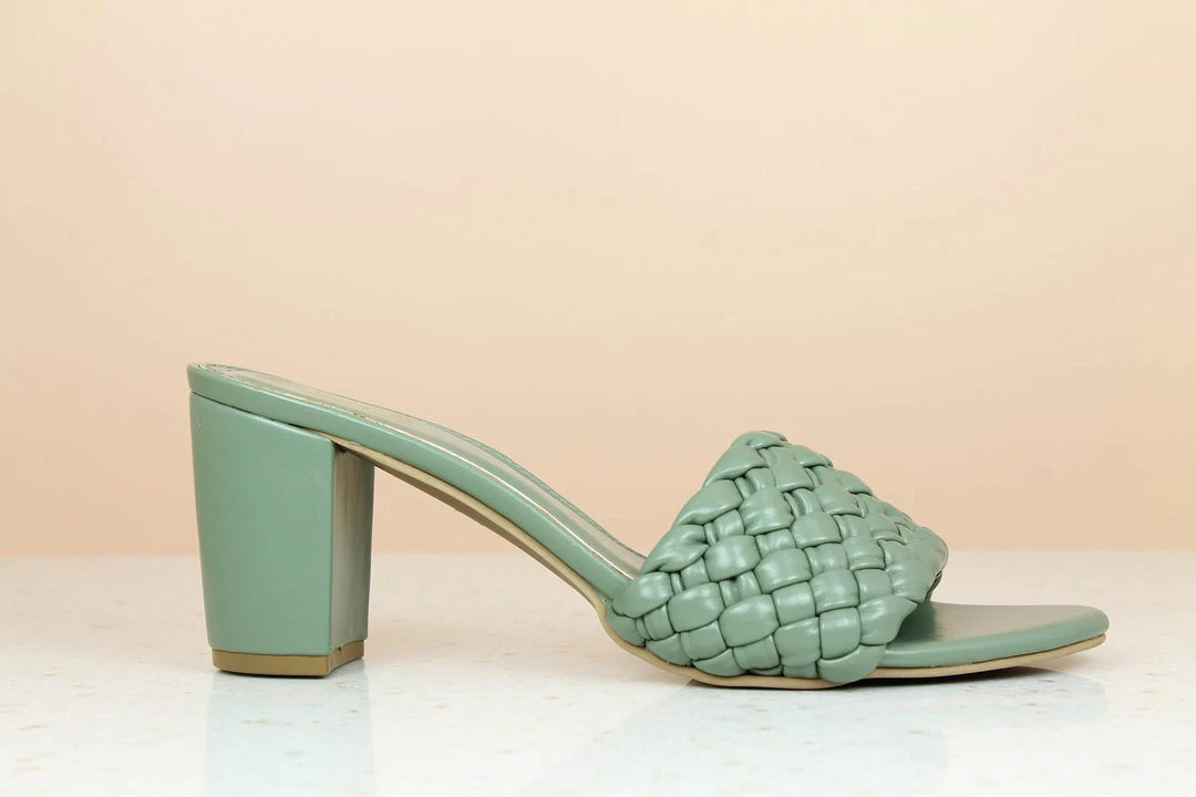 Inc.5 BLOCK HEEL WOVEN MULE Inc5 5 Inc.5 BLOCK HEEL WOVEN MULE Inc5