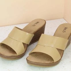 Inc.5 PATTENT PLATFORM STITCHED MULES SALE