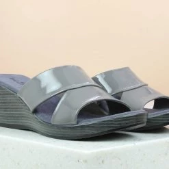 Inc.5 PATTENT PLATFORM STITCHED MULES SALE