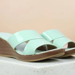 Inc.5 SALE PATTENT PLATFORM STITCHED MULES