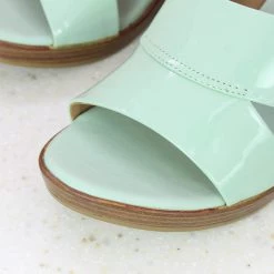 Inc.5 SALE PATTENT PLATFORM STITCHED MULES