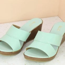 Inc.5 SALE PATTENT PLATFORM STITCHED MULES