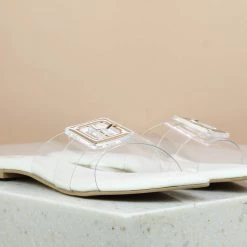 Inc.5 TRANSPARENT FLAT MULES