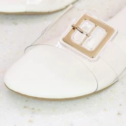 Inc.5 TRANSPARENT FLAT MULES