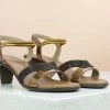 Inc.5 BASIC SMALL HEEL SANDAL - ANTIQUE GOLD