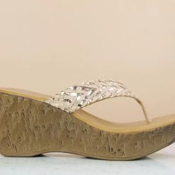 Inc.5 WOVEN PLATFORM THONG SALE