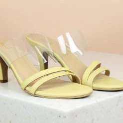 Inc.5 SALE STILETTOS HEELS TRANSPARENT MULES