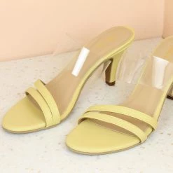 Inc.5 SALE STILETTOS HEELS TRANSPARENT MULES