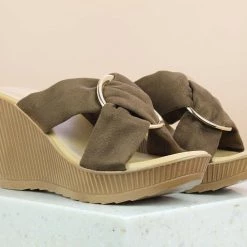 Inc.5 SALE PLATFORM SUEDE MULES