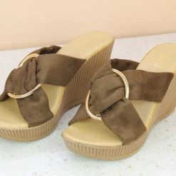 Inc.5 SALE PLATFORM SUEDE MULES