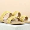 Inc.5 SALE DOUBLE STRAP FLAT MULE - YELLOW