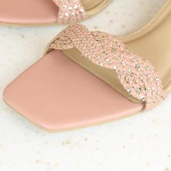 Inc.5 WOVEN BLOCK HEEL SANDAL