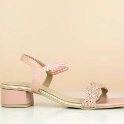 Inc.5 WOVEN BLOCK HEEL SANDAL