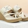 Inc.5 SALE WOVEN PLATFORM TOE POST 2 Inc.5 SALE WOVEN PLATFORM TOE POST
