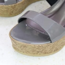 Inc.5 SALE DOUBLE STRAP PATTENT PLATFORM MULES