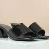 Inc.5 BLOCK HEEL ELASTIC MULES SALE