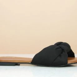 Inc.5 KNOTTED SUEDE FLAT MULES