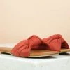 Inc.5 SALE KNOTTED SUEDE FLAT MULES