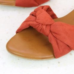 Inc.5 SALE KNOTTED SUEDE FLAT MULES