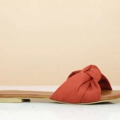 Inc.5 SALE KNOTTED SUEDE FLAT MULES