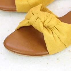 Inc.5 KNOTTED SUEDE FLAT MULES SALE