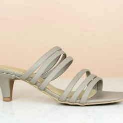 Inc.5 SALE KITTEN HEEL STRAPY MULES