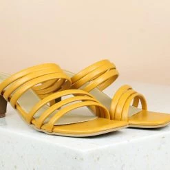 Inc.5 KITTEN HEEL STRAPY MULES