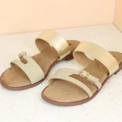 Inc.5 DOUBLE STRAP FLAT MULES