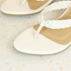 Inc.5 SALE BLOCK HEEL WOVEN THONG