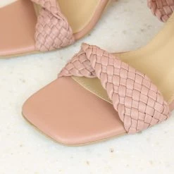 Inc.5 BLOCK HEEL WOVEM STRAP SALE