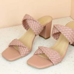 Inc.5 BLOCK HEEL WOVEM STRAP SALE