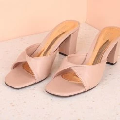 Inc.5 Inc5 BLOCK HEEL TWISTED KNOT MULES 9 Inc.5 Inc5 BLOCK HEEL TWISTED KNOT MULES