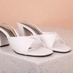 Inc.5 Inc5 BLOCK HEEL TWISTED KNOT MULES