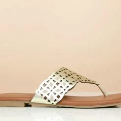 Inc.5 CUTWORK FLAT THONG