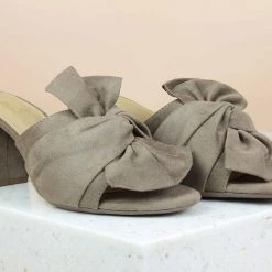 Inc.5 SUEDE BLOCK HEEL MULES