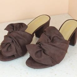 Inc.5 SALE SUEDE BLOCK HEEL MULES