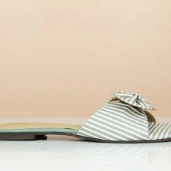 Inc.5 SALE TIE BOW FLAT MULES 9 Inc.5 SALE TIE BOW FLAT MULES