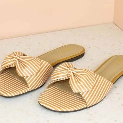 Inc.5 TIE BOW FLAT MULES SALE