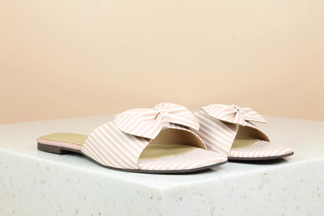 Inc.5 SALE TIE BOW FLAT MULES 3 Inc.5 SALE TIE BOW FLAT MULES