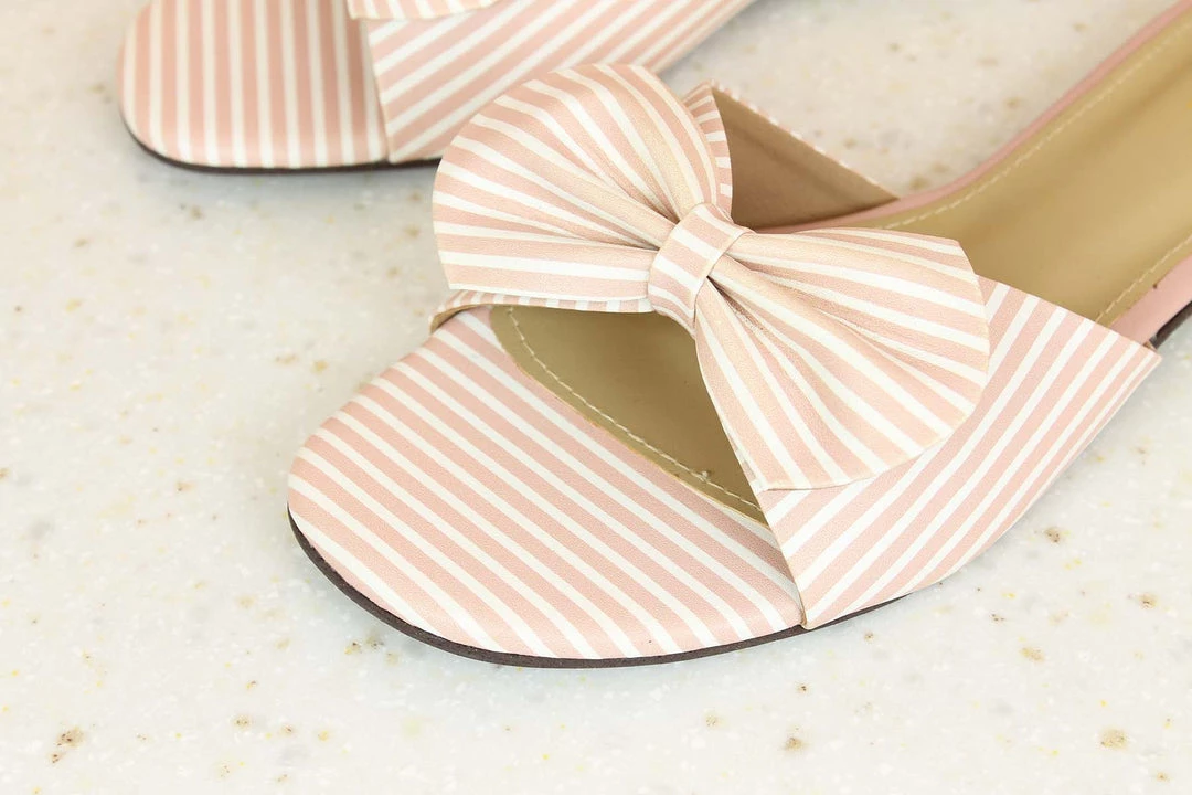 Inc.5 SALE TIE BOW FLAT MULES 5 Inc.5 SALE TIE BOW FLAT MULES