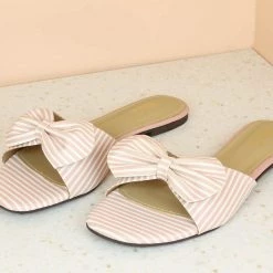 Inc.5 SALE TIE BOW FLAT MULES