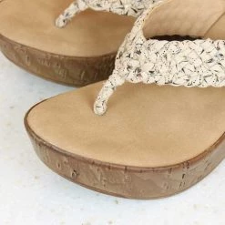 Inc.5 WOVEN PLATFORM THONG