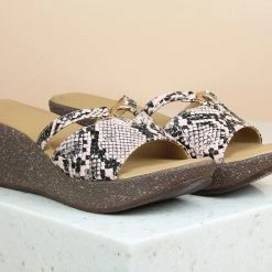 Inc.5 SNAKE PRINT MULES