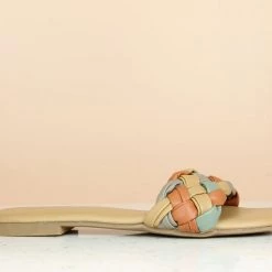 Inc.5 WOVEN FLAT MULE