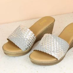 Inc.5 WOVEN PLATFORM MULES SALE