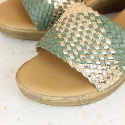 Inc.5 SALE WOVEN PLATFORM MULES