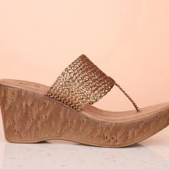 Inc.5 Woven Platform Thong SALE