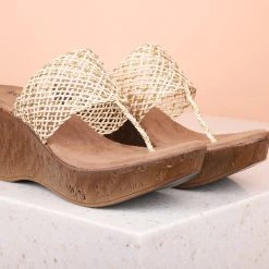Inc.5 Woven Platform Thong