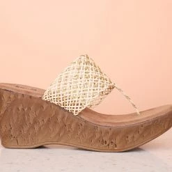 Inc.5 Woven Platform Thong