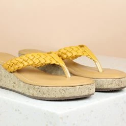 Inc.5 WOVEN PLATFORM THONG